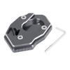 F FIERCE CYCLE Side Stand Extension Pad Bi-Kickstand Pad Support Plate Pad CNC Aluminum