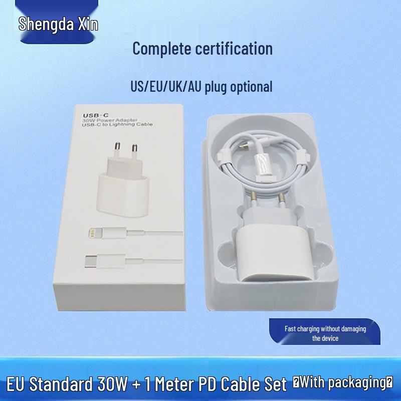 PD20W European/British Standard Charger for Apple 15/16 Fast Charging