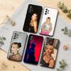 E-Edgy A-Angele Shadow Phone Case For Samsung S25,S24,S21,S22,S23,S30,Ultra,S20,Plus,Soft Silicone Black Cover