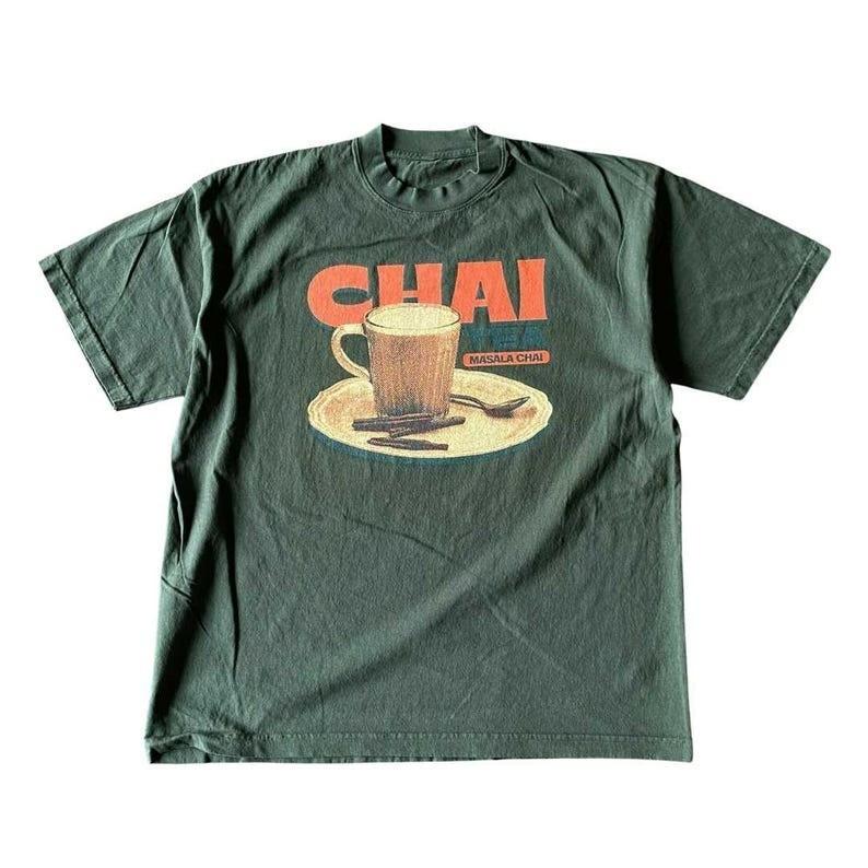 Retro Chai Tea Grahic Unisex Tee S5XL Unisex T-Shirt