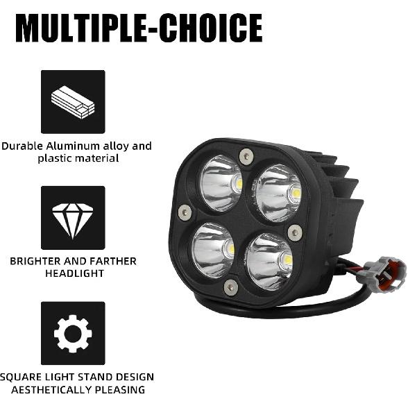 Motorcycle Headlight Kit for Surron Light Bee,Aluminum Alloy Dirt Bike Light Bright for Sur Ron Light Bee X(LBX) and S(LBS)