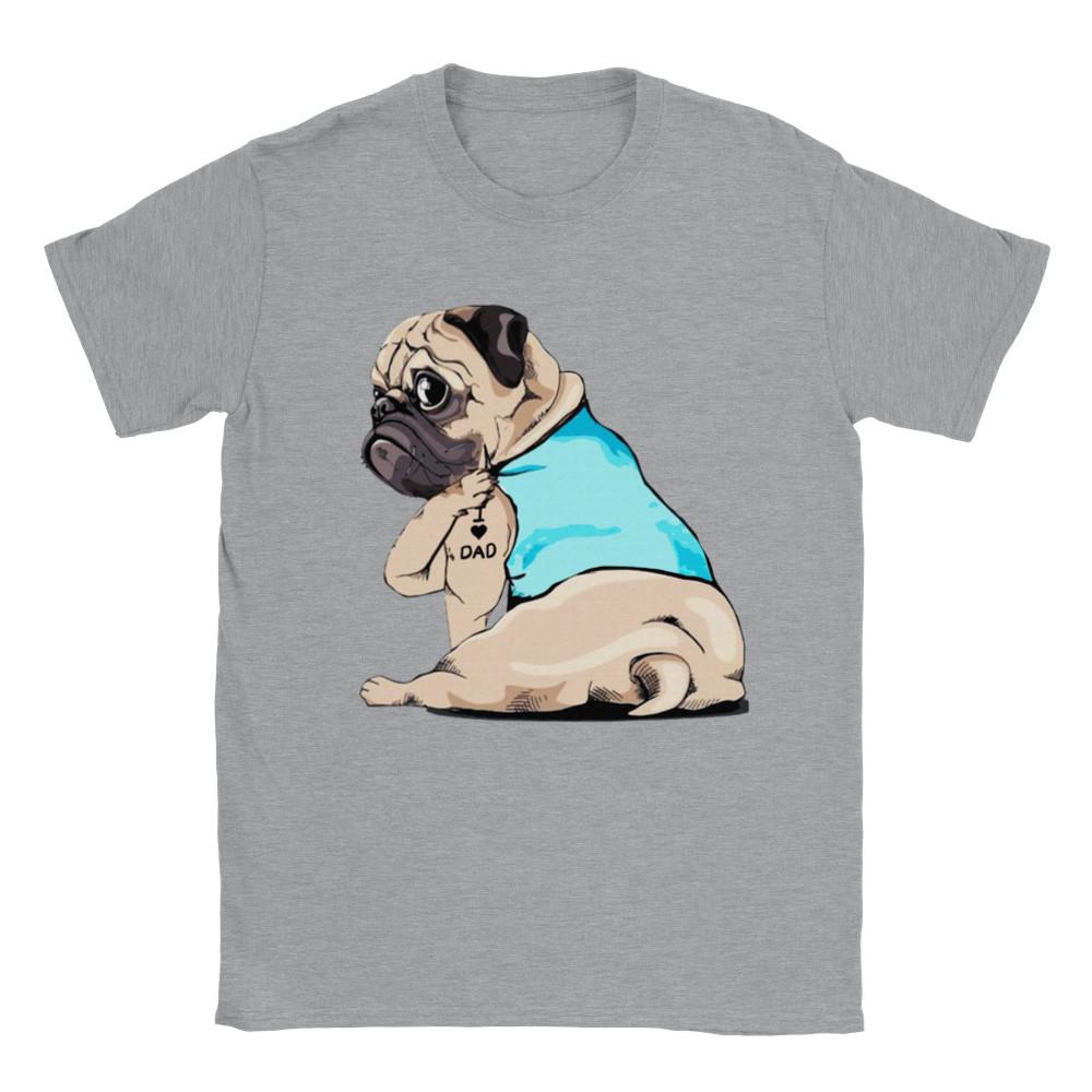 

Pug Loves Dad - Classic Unisex Crewneck T-shirt Unisex T-Shirt M