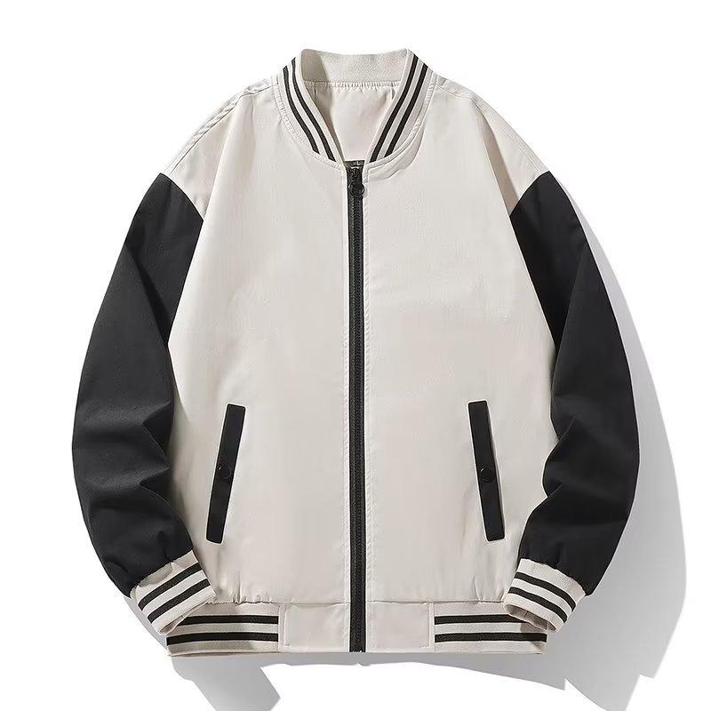 Spring Autumn Men Baseball Jacket Stand Collar Korean Style Casual Jackets and Coats Male Slim Fit Bomber Jacket 5XL