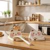 Space Saving Ceramic Pot Lid Holder Bear Shape Kitchen Countertop Organizer Spatula Rack Kitchen