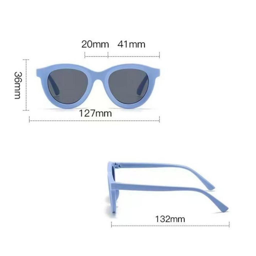 Kids Round Sunglasses Candy Color Boy Girls UV400 Protection Eyewear Outdoor Sports Travel Photo Prop Children Sun Glasses