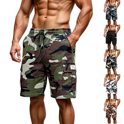 Herren Casual und Modische Camouflage Shorts - Herren Mehrzweck-Arbeitsshorts für Sport und Outdoor