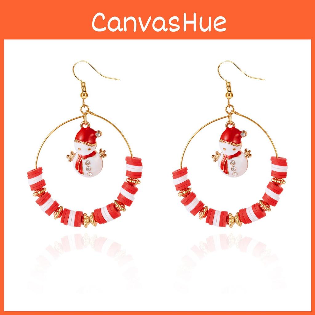 Christmas Earrings With Bell Pendant Alloy Holiday For Women And Men