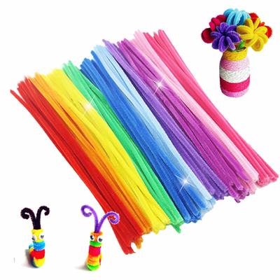 100pcs/lot Montessori Materials Math Chenille Sticks Puzzle Craft Children Kid Pipe Craft Toy