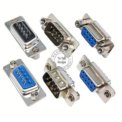 DB9/15/25P D-SUB VGA Rear Rivet Lock Nut with Fixed Male/Female Serial Port