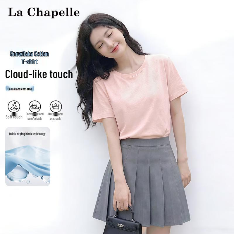 La Chapelle Women s Quick-Dry Snowflake Cotton T-shirt L