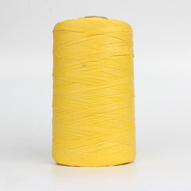 280-300 Meters Raffia Yarn For Hand Knitting Summer Raffia Straw Hats Bags Crochet Yarn Handmade Craft Knit Yarn Thread 24 Color