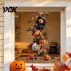 Easy Apply Home Decor Stickers Halloween Window Clings,PVC Waterproof Static Decals, Removable Festive Wall Stickers, Flexible Coverings Animals/Ghost