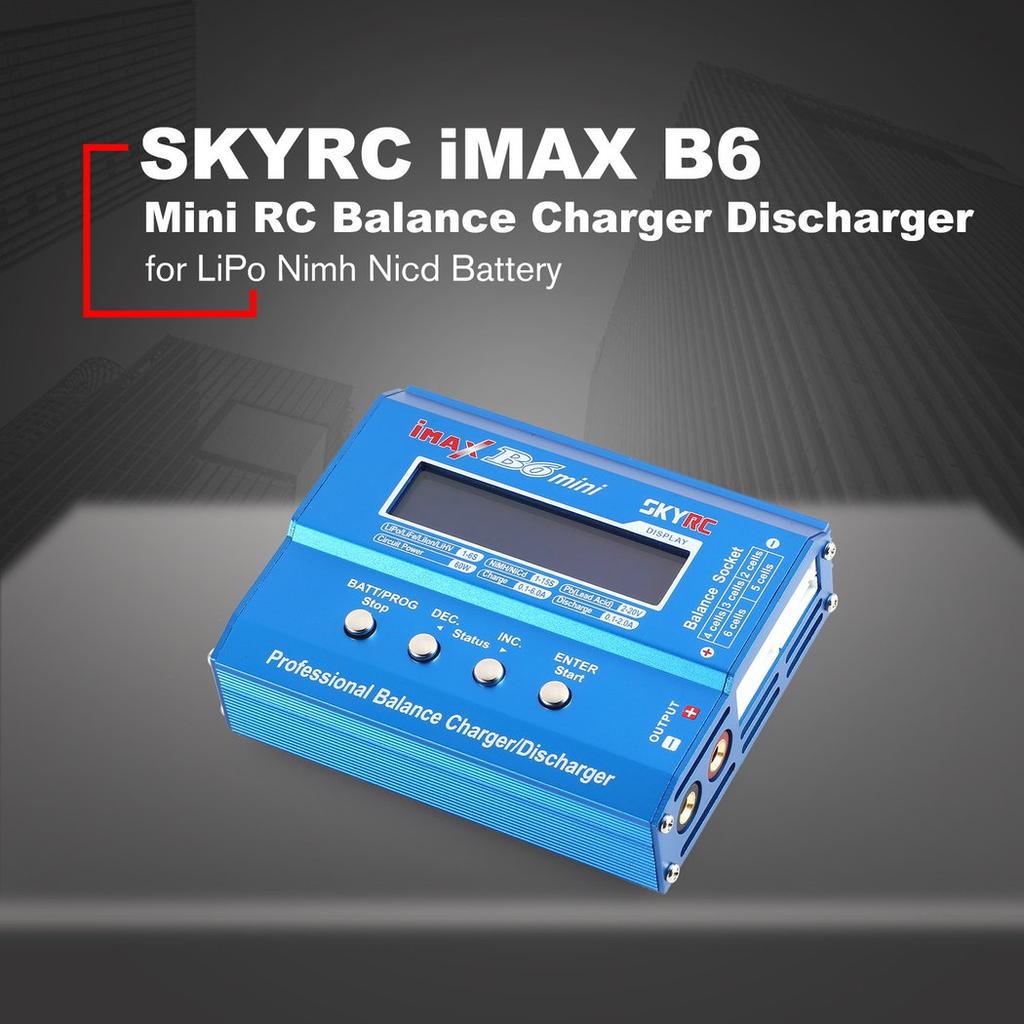 SKYRC IMAX B6 Mini 60W 6A Balance Charger for LiPo Li-ion LiFe Nimh Nicd Battery SKYRC IMAX B6 Mini 60W 6A Balance Charger for LiPo Li-ion LiFe Nimh Nicd Battery