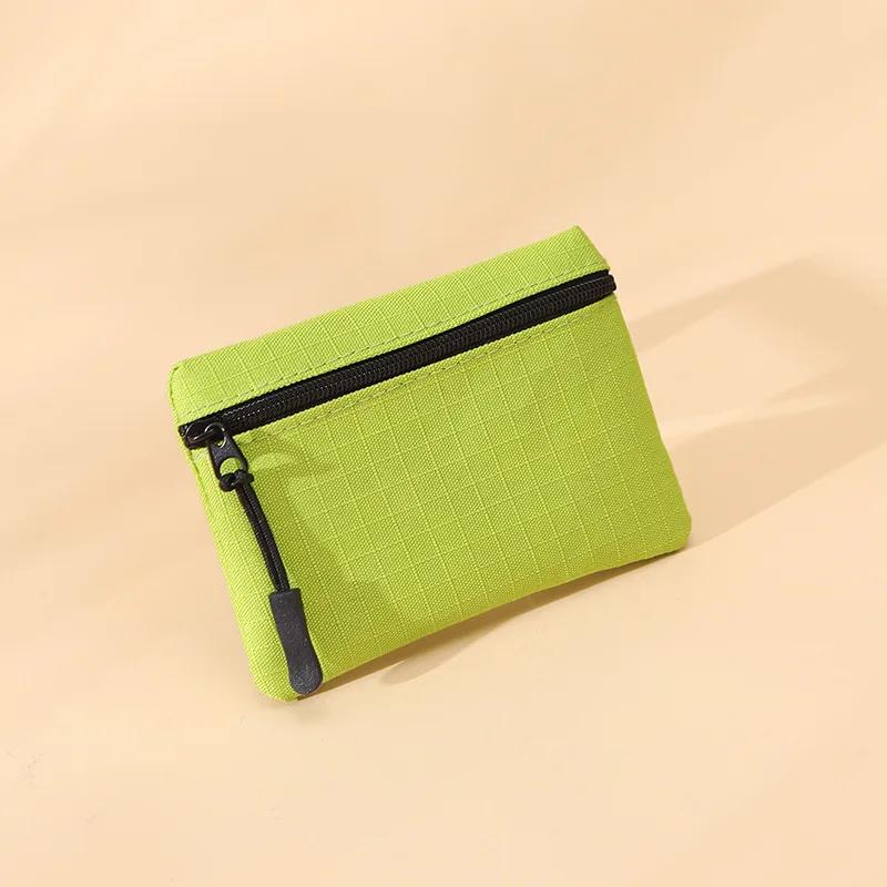 Oxford Cloth Coin Purse Women Zipper Coin Pouch Key Earphone Data Cable Card Bag Credit Card Holder Kids Mini Cute Purse