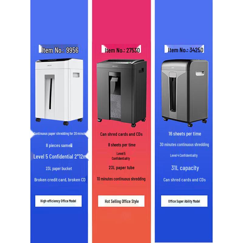 Deli 9904 Electric Office Paper Shredder