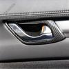 Car Inner Door Handle Bowl Frame Panel Cover Trim Carbon Fiber Interior Accessories For Mazda CX-5 CX5 CX-8 KG CX8 2017 - 2025