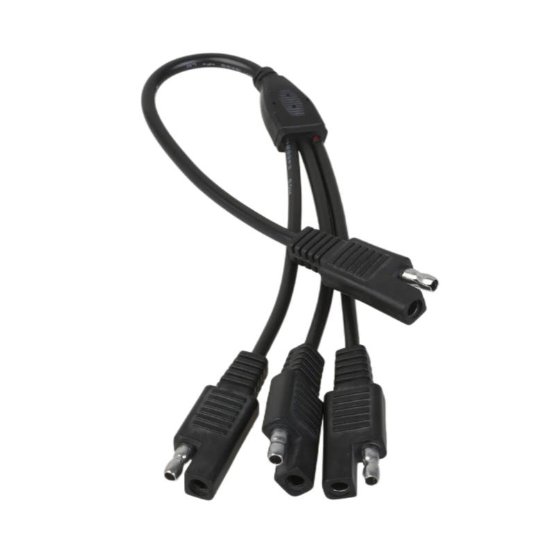 SAE Power Automotive Connectors Cable Y Splitters 1 to 2/3/4 SAE Extension Cable 18AWG for Automotive Camp Trailer