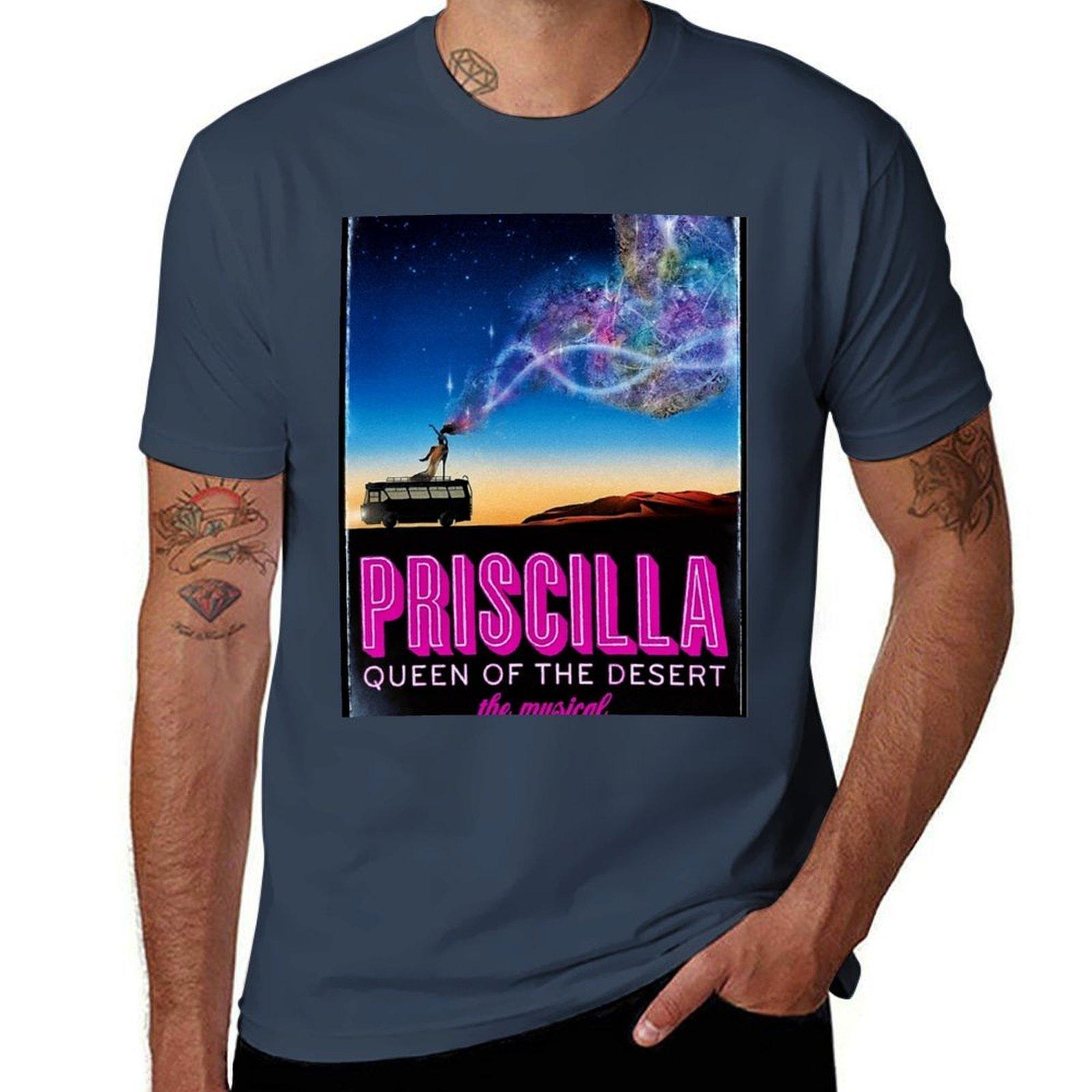 The Adventures Of Priscilla Queen Of The Desert Musical Poster Tshirt Sports Casual Breathable Tee Shirt S