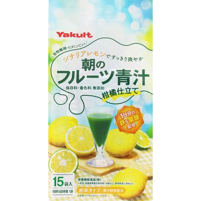 Yakult Health Foods Yakult Morning Fruit Green Juice with Citrus Flavor, 15 Sachets Other (check Locks, Tongue Cleaners, Etc.) Green Juice & Chlorophy