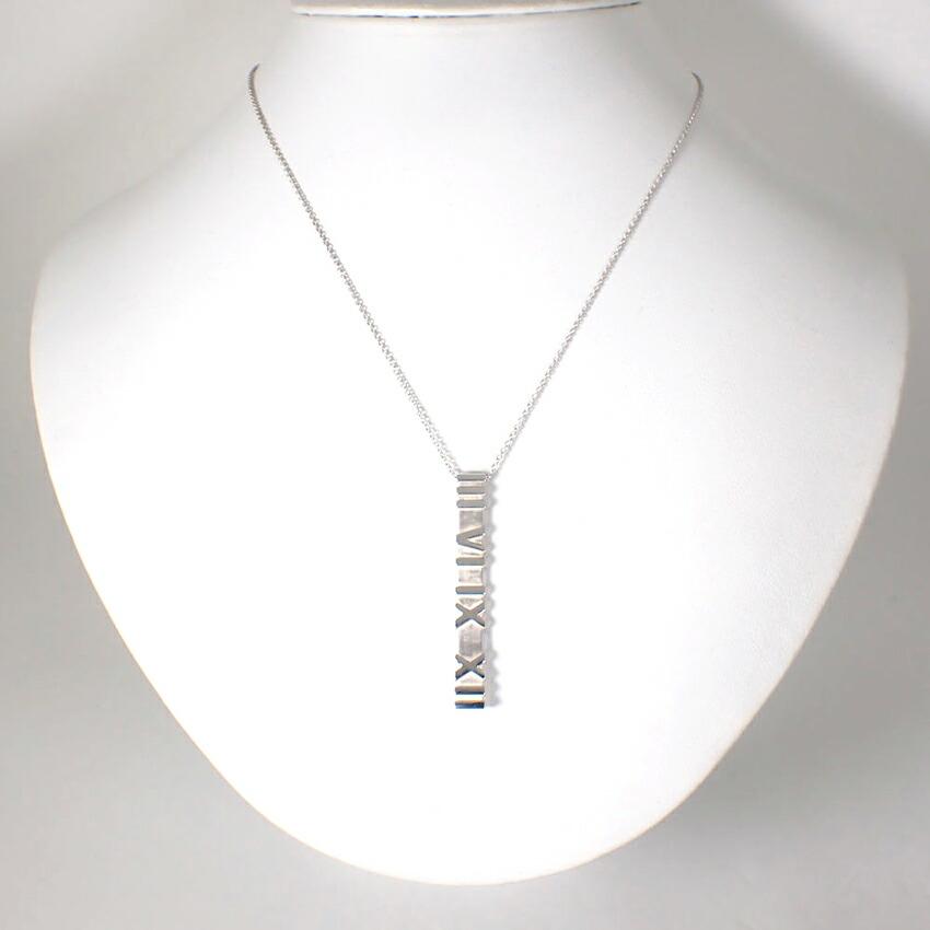 [Folosit] TIFFANY/Colier/Pandant/Colier Tiffany 925 Atlas Bar/g420-76