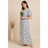 Women Designer Kaftan Night Gown Set Indian Beautiful Sleepwear Nighty Dress