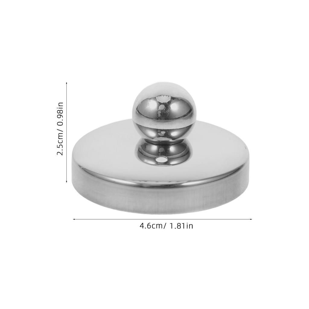 1pcs Stainless Steel Teapot Lid 4.6 Cm Replacement Cover For Brewing Cookware Accessory Tea Accessories