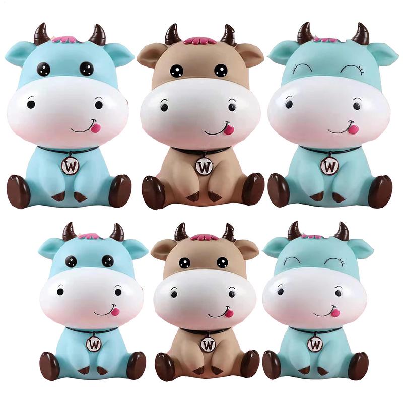 Cow Money Bank Cute Animal Cow Coin Storage Bank Funny Decorative Money Storage Jar for Boys Girls Child Birthday gift
