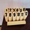 Finland Kubb Wooden Toy Outdoor Childrens Number Bowling Game For Kids