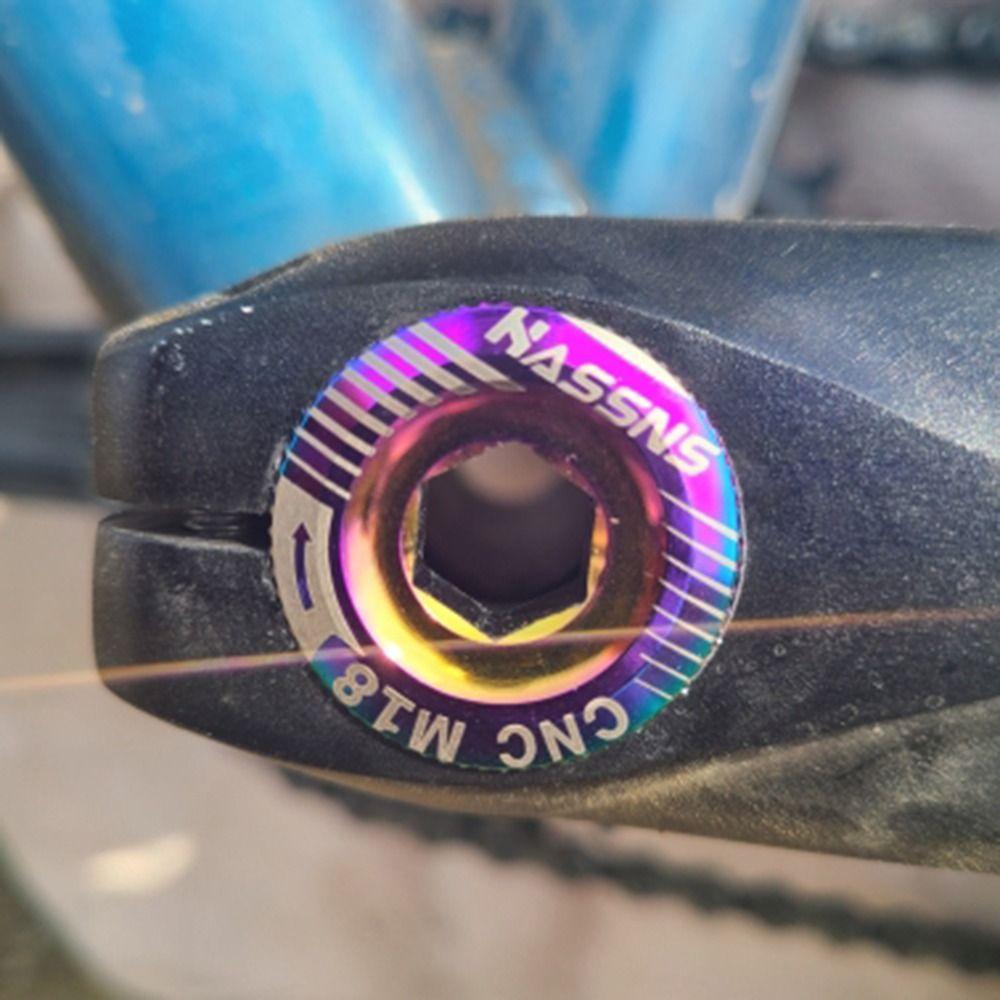 Fixing Bolt Bike Crank Arm Fixing Bolt Bicycle Crankset Nut Crank Bolt Cover Bike Crank Cover Screw