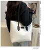 Large-capacity Bag Women's 2025 New Leisure Work Shoulder Bag, High-end College Student Class Commuting Tote Bag