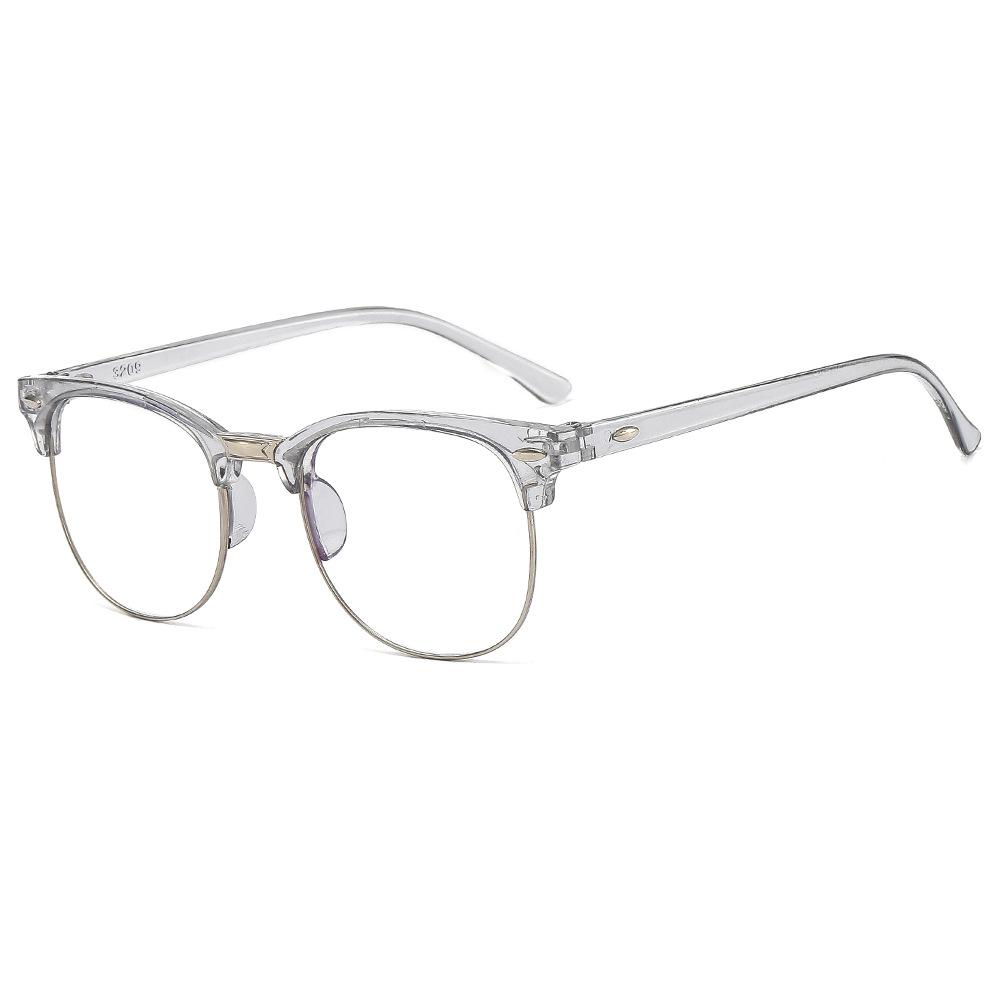 New Transparent Computer Glasses Frame Women Men Anti Blue Light Round Eyewear Blocking Glasses Optical Spectacle Eyeglass
