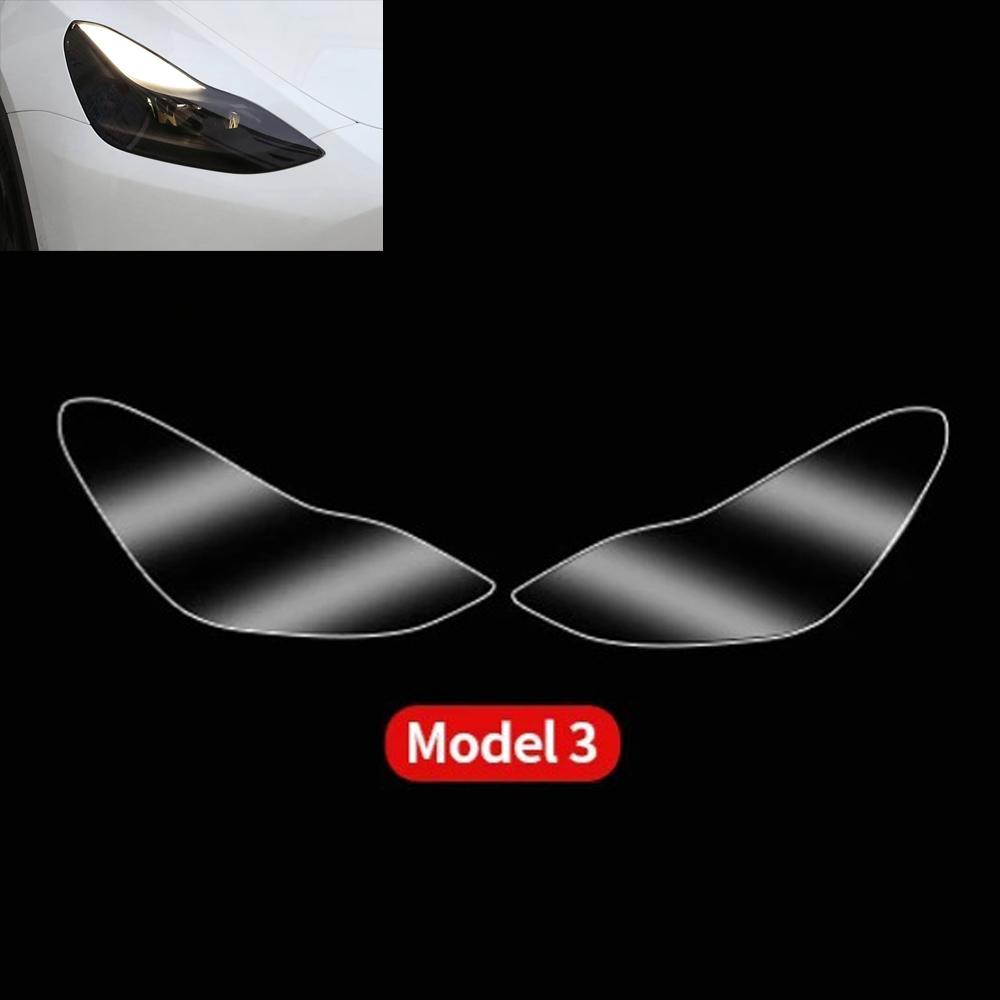 TPU Car Headlight Taillight Foglight Protective Film For Tesla Model Y 3 HD Anti-Scratch Lens Cover Durable Anti-Fingerprint