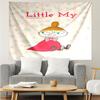 Little My Print Tapestry, Backdrop, Easy Setup, Ideal for Bedroom, Office & Living Room, with Aesthetic Wall Hanging Decor.