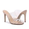 Size 36-41 Summer PVC Transparent Slippers Women High Heels Sandals Fashion Open Toe Party Female Shoes Pumps Sandalias De Mujer