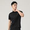 adidas Golf Three Stripes Logo Casual Breathable Quick-Dry Short Sleeve Polo Shirt Men Tops Black KD7255