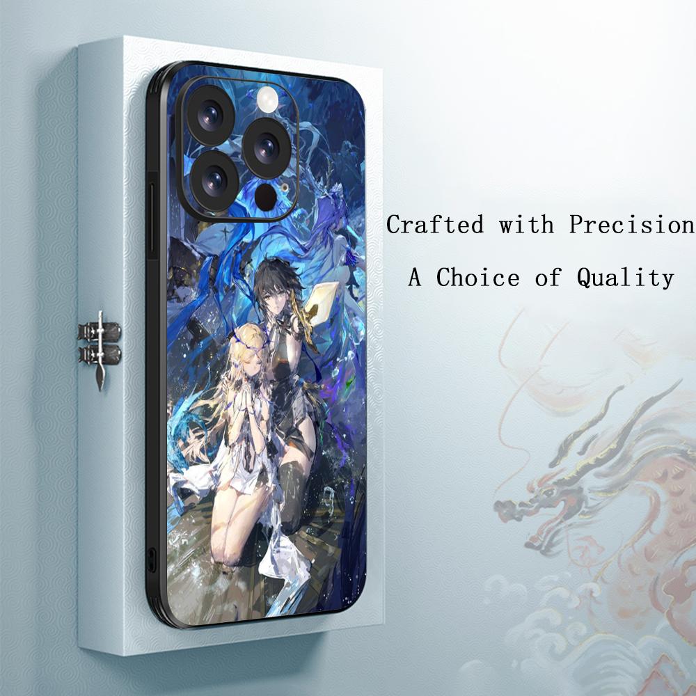 

Cartethyia hot game girl pattern Phone Case For iPhone 16 16e 15 14 13 12 11 Plus Mini Pro Max Soft black Shockproof Cover iPhone 11
