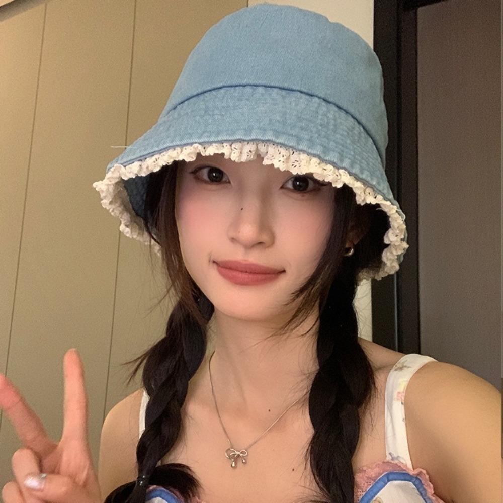 Face Covering Fisherman Hat Retro Bowl Hat Versatile Beach Hat  Summer