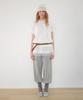 RONRON Leg Warmer Layered Sweat Pants Gray Stripe