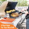 Barbecue Oven Silicone Side Frame Pad, Baking Tray Protection Pad, Draining Pad, Black Stone Silicone Barbecue Oven Draining Pad