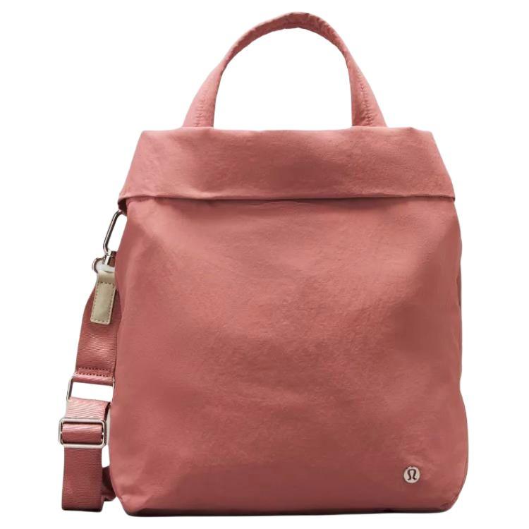 Lululemon On My Level 19L Detachable Adjustable Shoulder Strap Recycled Nylon Shoulder Crossbody Tote Bag Women bags Pink LW9ETKS-048097 Pink