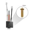 Extruder Hotend Kit 0.4mm Brass Nozzle 100K Thermistor Heating Block Assembled Hot End for Kobra 3 Printer