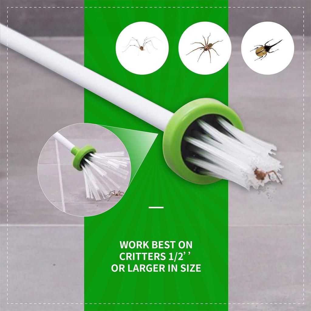 Long Handle Spider Catcher Handheld Humane Small Animals Quick Capture Tool for Balcony Yard Porch Patio Garden Outdoor