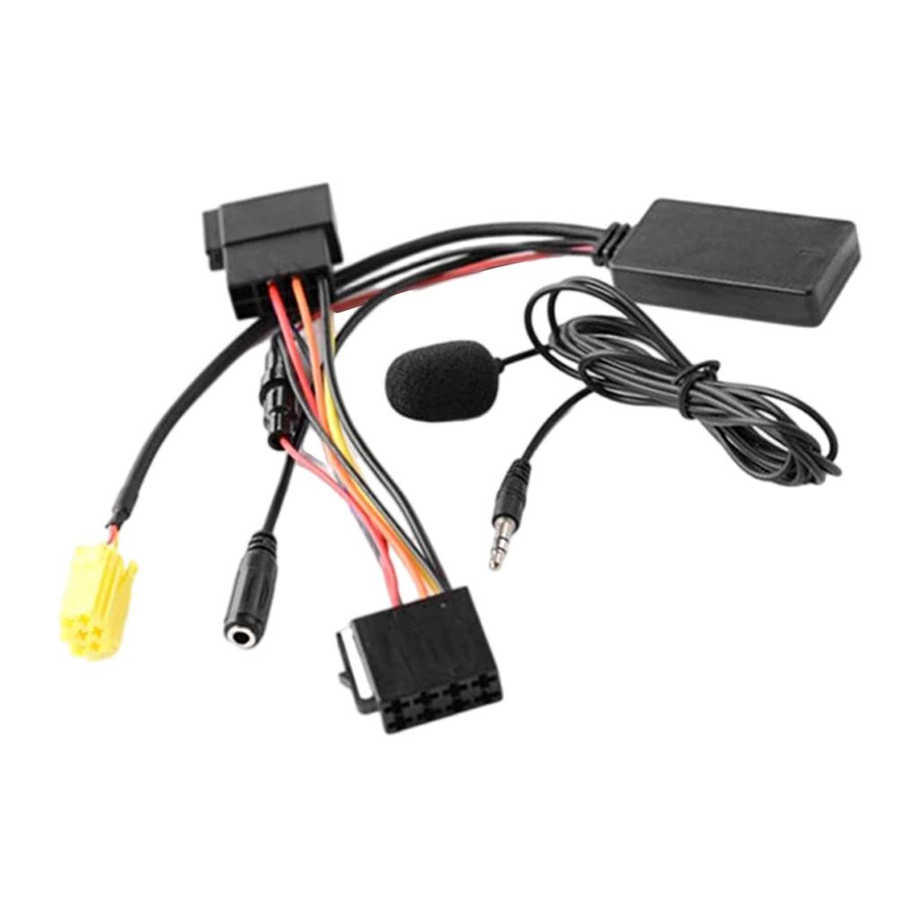 Handfree Stereo Adapter Cable Suitable For Car Radios Music Playback Featuring Built In Microphone&Wireless Connectivity