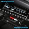 Motrobe Glove Box Organizer for Dodge 2019 2020 2021 2022 2023 RAM 1500 ABS Organizer Divider Accessories Black