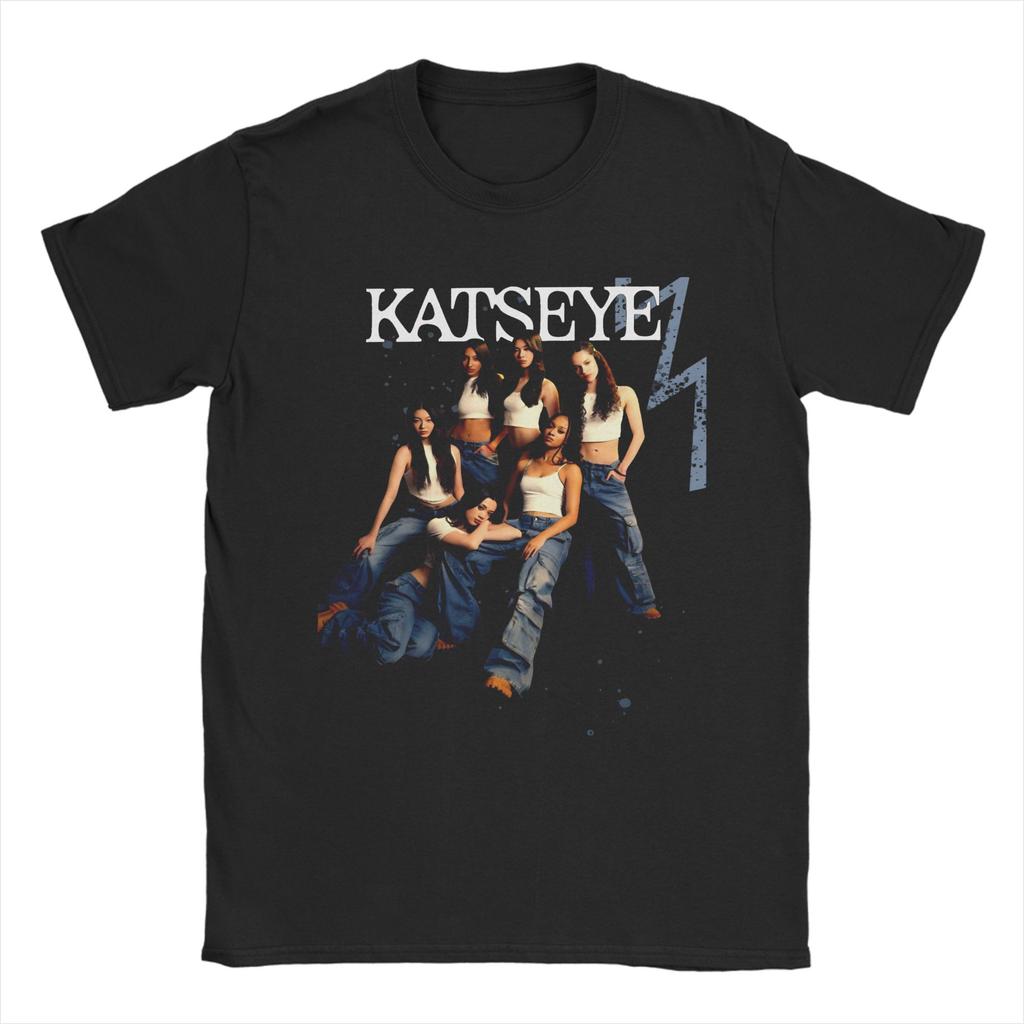 KATSEYE Kpop Girl Group Graphic Printed T Shirts Men Women  Pure Cotton  Tee Shirt Clothing