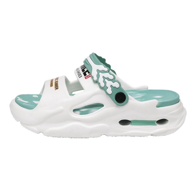 Fashion Men's Slide Slippers 5CM Platform EVA Beach Shoes Men Comfortable Outdoor Cloud Slippers For Men Summer Pantuflas Hombre