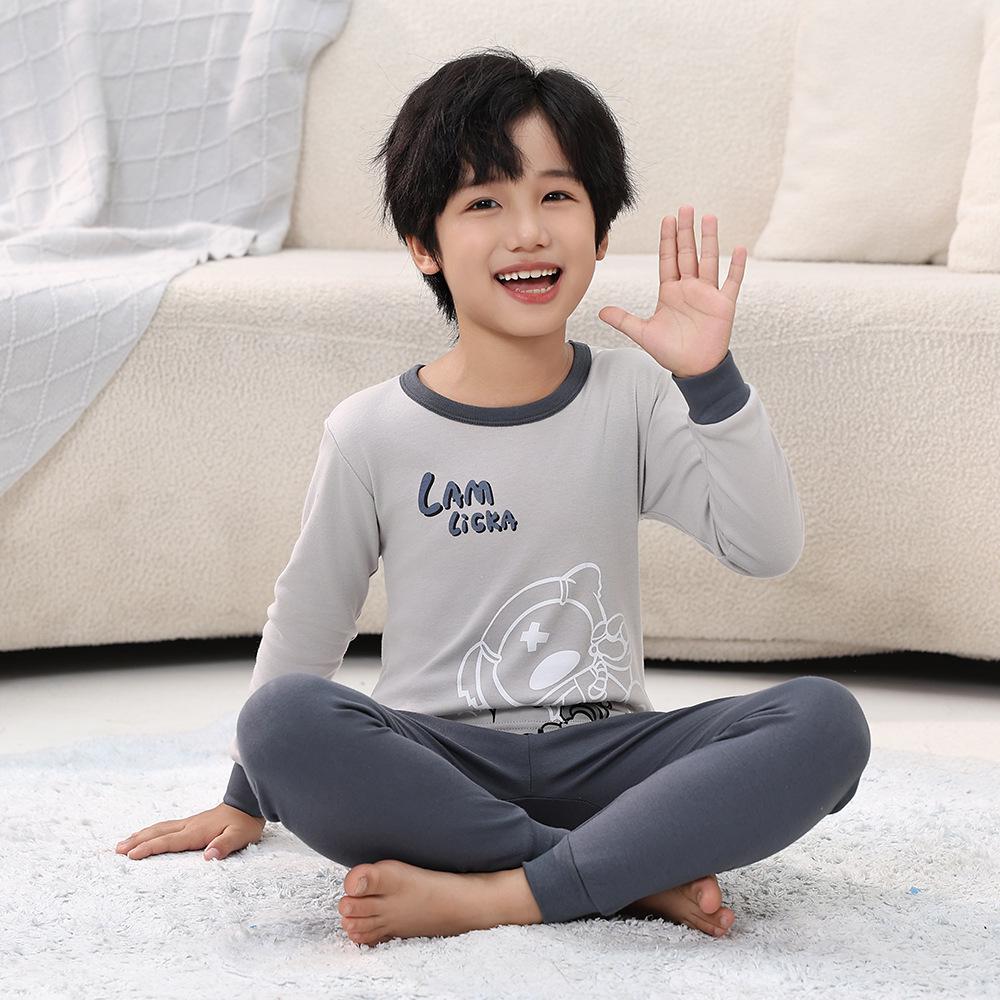 Children's Pure Cotton Underwear and Pajama Set for Girls and Boys – Autumn/Winter Collection