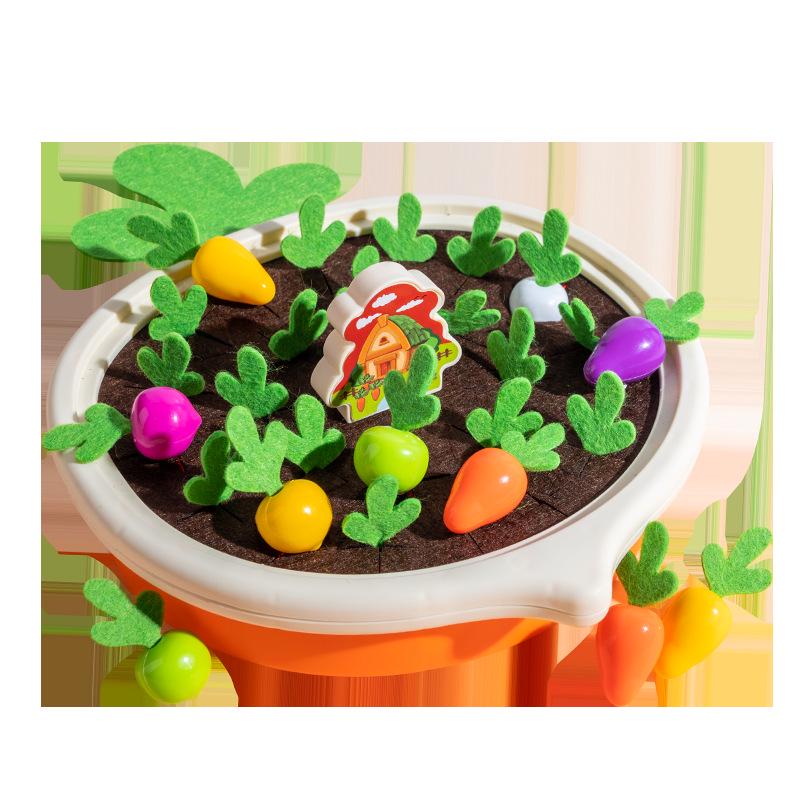 Educational Pull Radish Toy for Toddlers: Fine Motor Skill Builder for Ages 1-2
