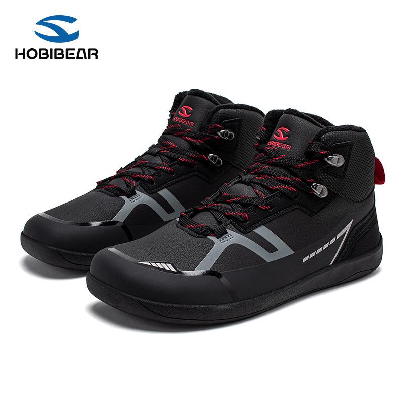 

HOBIBEAR Вельветовые зимние ботинки с широким носком - Уличные хлопковые кроссовки 39 чёрный