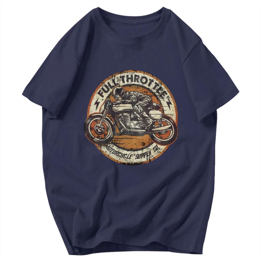 Men T Shirt Vintage Motorcycle Biker Streetwear Idea Y2K Graphic Quality Unisex Tops T Shirts